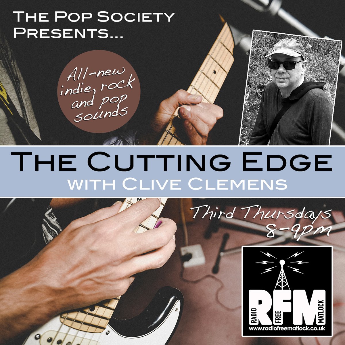 Tomorrow 8pm this months @RadioMatlock The Cutting Edge show, 1 hour of new music featuring
 @TheAvenuesUK @thrillhouseok @DrewDaviesMusic @ziggarettesband @wynonableach @Livingmoremusic @cyhsyband @wearevillagers @Alkaline_Trio + more