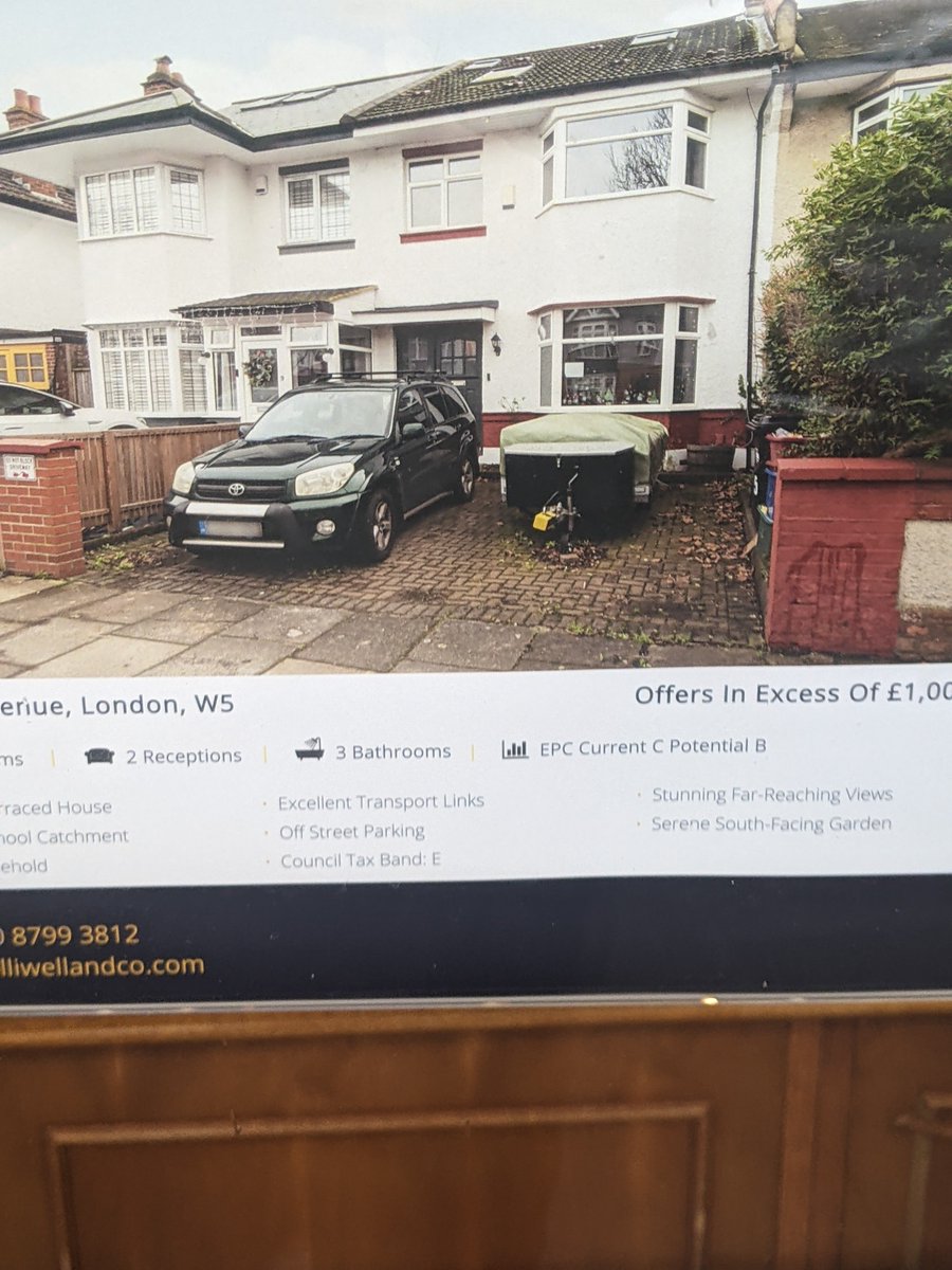 Million pound house, London.