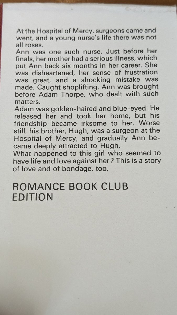 It's #ValentinesDay ♥️ and a good opportunity for us to share a collectable #RomanceBookClub edition from the shop. This one is about Anne a shoplifting nurse who fell in love with a surgeon that looks a little bit like Michael Caine.