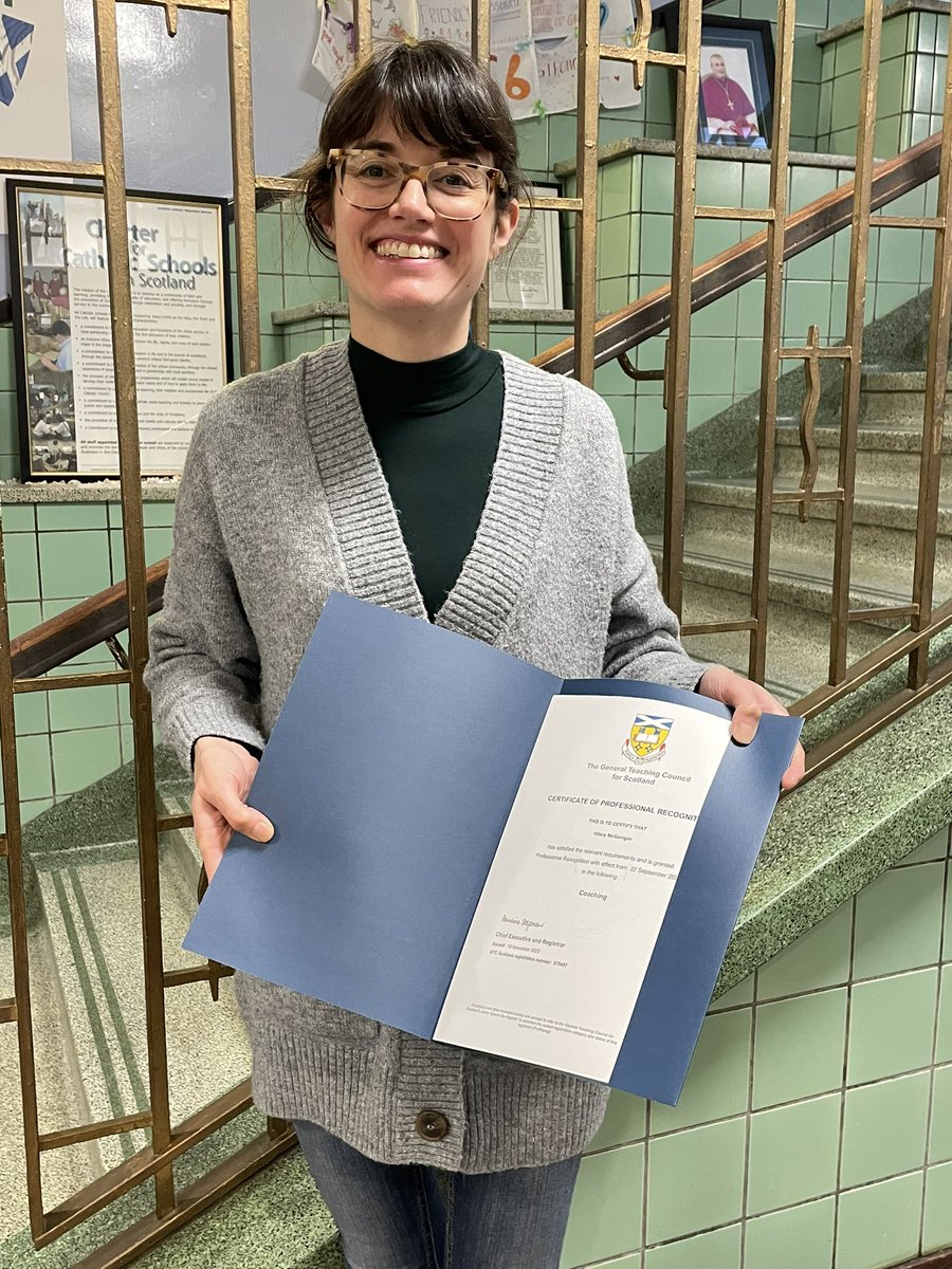 Jayne Rowe (@minniemilto) on Twitter photo First stop today to <a href="/ndhsglasgow/">Notre Dame High</a> to present Hilary McGavigan with her <a href="/gtcs/">The General Teaching Council for Scotland</a> professional recognition in coaching. <a href="/EdISGlasgow/">EdIS Glasgow</a> Congratulations Hilary. First stop today to <a href="/ndhsglasgow/">Notre Dame High</a> to present Hilary McGavigan with her <a href="/gtcs/">The General Teaching Council for Scotland</a> professional recognition in coaching. <a href="/EdISGlasgow/">EdIS Glasgow</a> Congratulations Hilary.