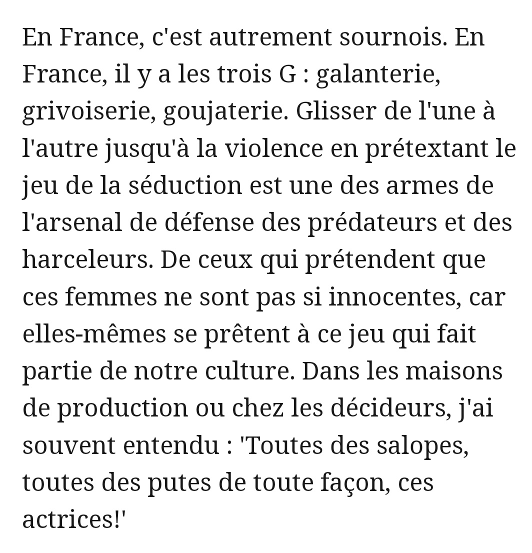 Isabelle Adjani dans le JDD en octobre 2017 juste après les révélations sur Harvey Weinstein. 
lejdd.fr/Societe/affair…