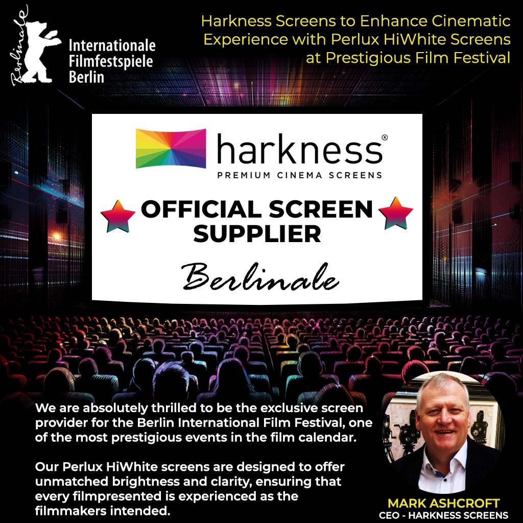 Join us in this celebration. Dive into the world of cinema with Harkness Screens at Berlinale 2024. Because every story deserves the best screen.

#HarknessScreens #FilmExcellence 🌟