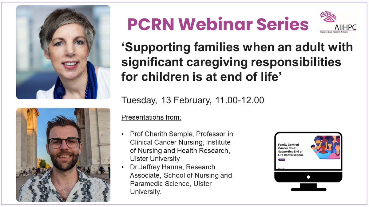 🙌🏽@semple_cherith and @drjhanna02 were pleased to see so many at the PCRN webinar yesterday @AIIHPC ☺️ 🧐If you're interested in learning more and evaluating our training on supporting families at end of life, register a FREE account on fccceoled.com for access👨‍👦