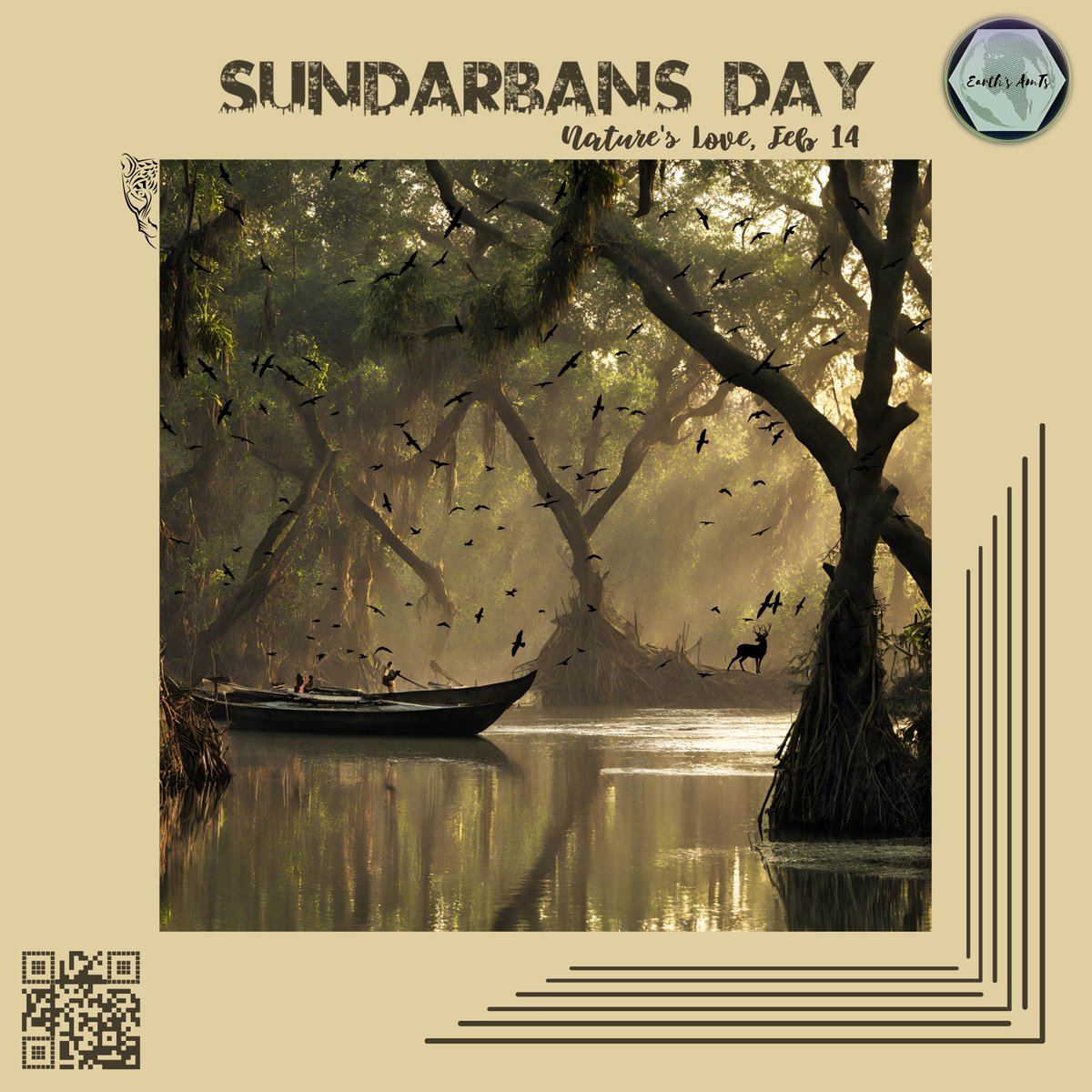 🌿✨ 𝗛𝗔𝗣𝗣𝗬 𝗦𝗨𝗡𝗗𝗔𝗥𝗕𝗔𝗡𝗦 𝗗𝗔𝗬! 🌊🌳 #Sundarbans #sundarbansday #unescoheritage #naturelovers #ConservationHeroes #saveourmangroves #sundarbanswonders #ecotourism #earthsantsorg