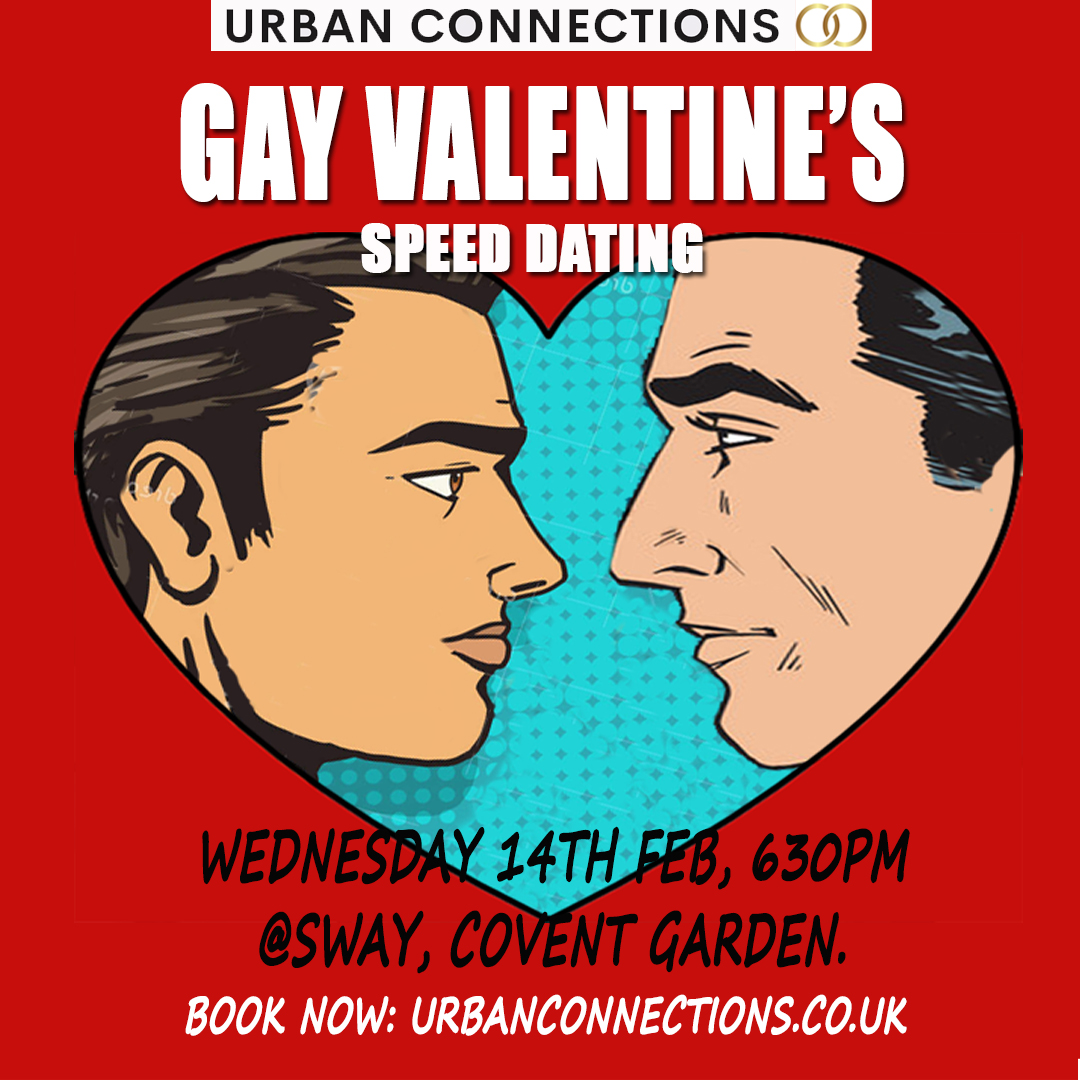 38 confirmed guests for tonight's dating extravaganza in Covent Garden. Last 2 places available here: urbanconnections.co.uk/event/valentin… #ValentinesDay #Valentinesnight #gaylondon #lgbtqlondon #queerlondon #londonevents #datinglondon