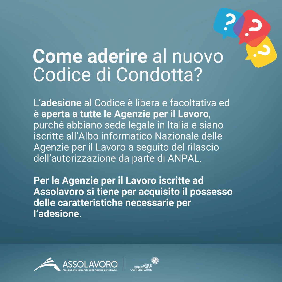 assolavoro's tweet photo. Il @GPDP_IT ha approvato il #CodicediCondotta #privacy per le #AgenzieperilLavoro promosso da Assolavoro. Si tratta del primo Codice ad essere approvato in Italia redatto interamente ai sensi del #GDPR.
L'approvazione da parte del Garante rappresenta un ulteriore elemento di qualificazione per #Assolavoro e per il settore delle #Agenzie.
Il meccanismo di adesione e le relative istruzioni saranno messi a disposizione da Assolavoro e dall'#OrganismodiMonitoraggio attraverso i propri siti internet.
👉https://t.co/tne4y9GxQ0 #LavorodiValore