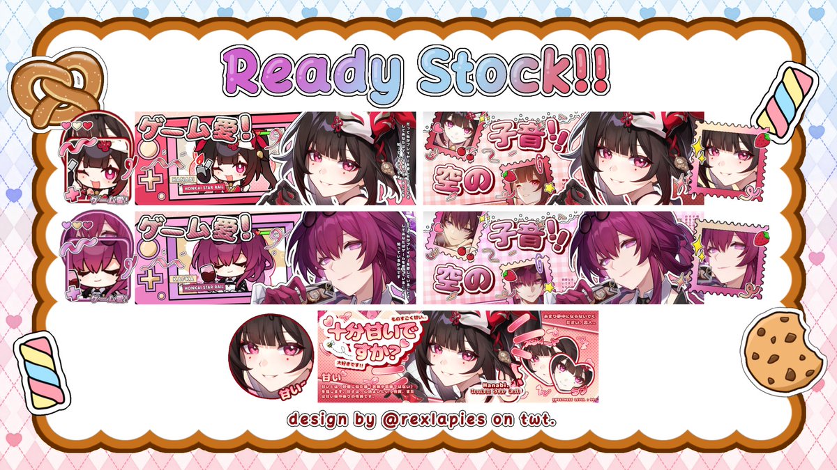 rexlapies's tweet photo. help rt pleasee? thank you

haii aku bawain ready stock hanabi + kafka impact yang bisa langsung ditake sekarang tanpa booking fee! 
price cek alt yaw, payment via qris <3

#zonauang #zonajajan https://t.co/SsFjjqoYGu