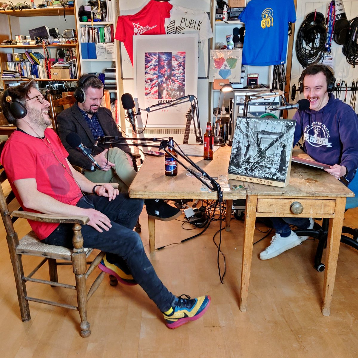 It's #ValentinesDay 
Let's share some love for @PSB_HQ 🧡
This afternoon we release episode 1 of our new #podcast

🎙️ Public Service Podcasting  🎧

We're at the beginning of our journey, just 3 very small men (sorry James) cutting steps into the roof of the world #BelieveTheHype