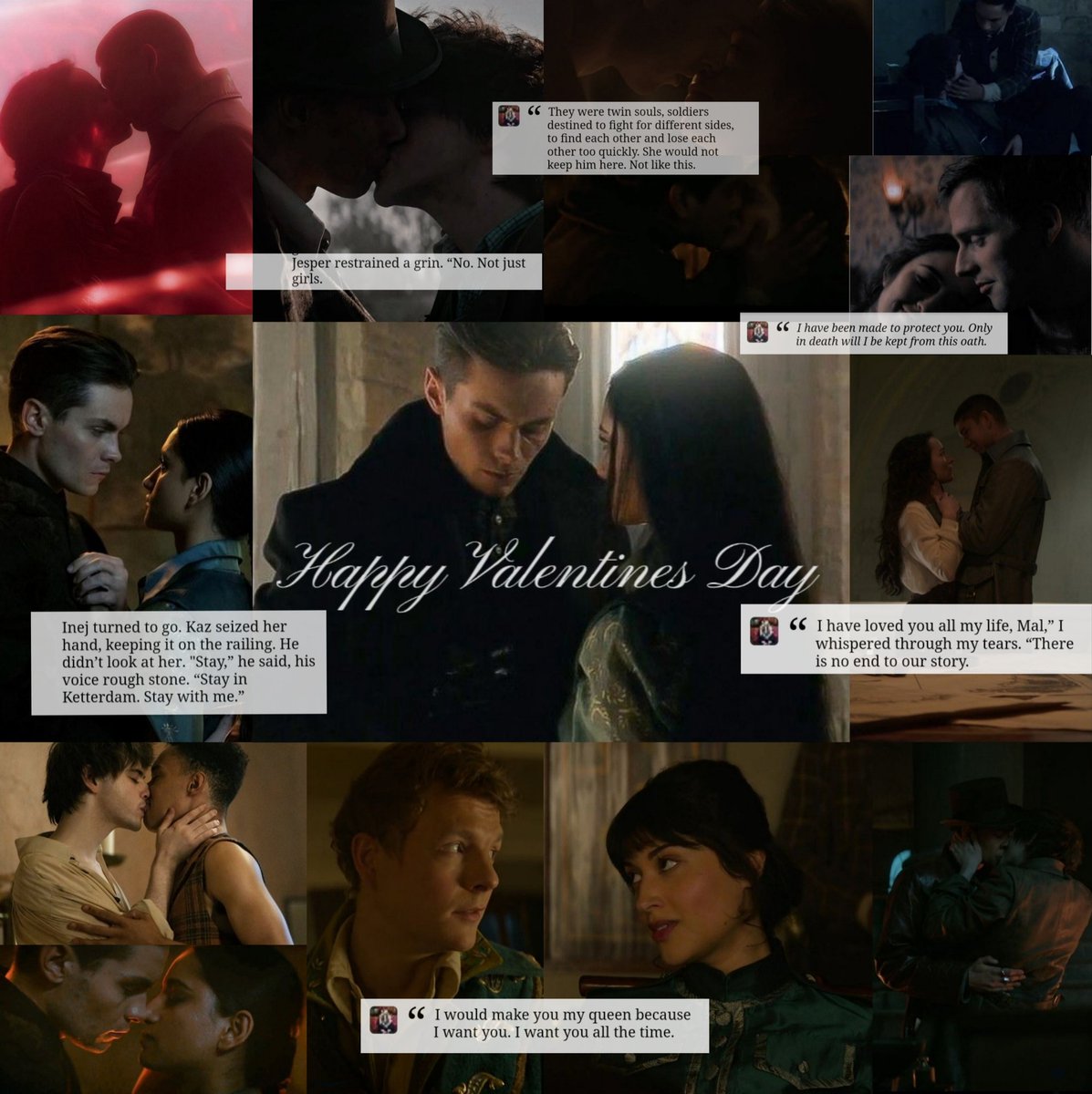 sixofcrowsxm6's tweet photo. Happy Valentines Day, Grishaverse fandom💌💘💋 #KingsAndQueens #SaveShadowAndBone #SixOfCrowsSpinoff https://t.co/PdSHYuZ2IC
