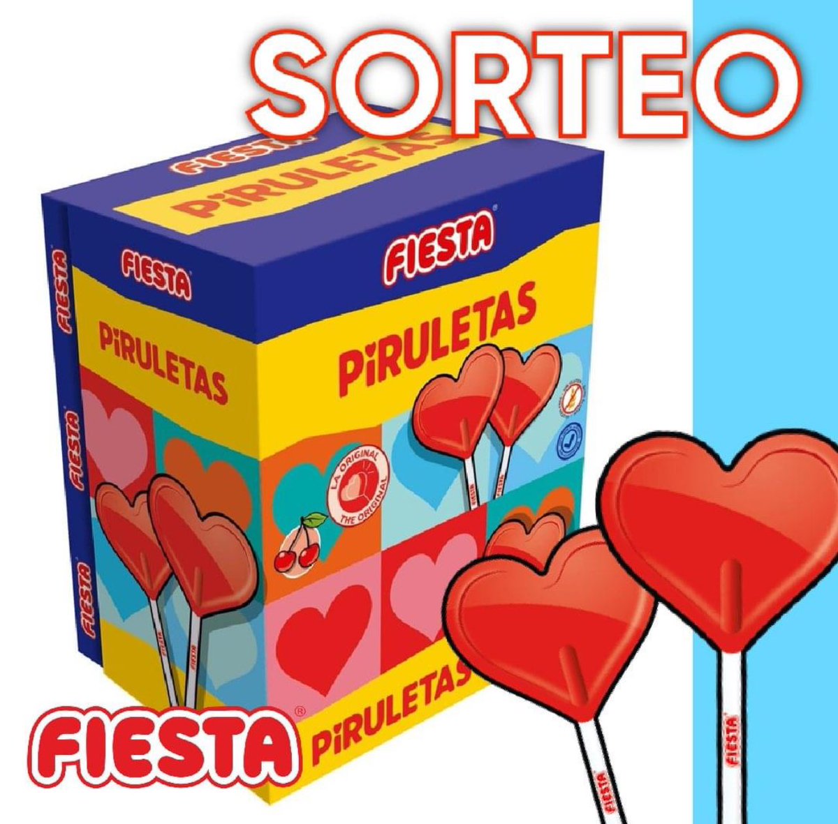 🤩SORTEO DE SAN VALENTÍN🤩

Quieres ganar un lote de piruletas de corazones? ❤️ 

➡️ Dale like al post ❤️
➡️ Haz RT 🔁
➡️ Menciona a tu amor plantonico

¡Suerte a todos!🙌🏻

#FIESTA #sorteo #KOJAK #SanValentín
