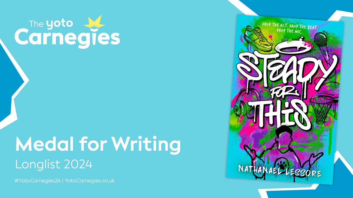 I’m delighted that #steadyforthis has been longlisted for The Yoto Carnegies 2024 – thanks to the
judges and big congrats to the other authors on the longlist! 
@CarnegieMedals @CILIPinfo #YotoCarnegies24