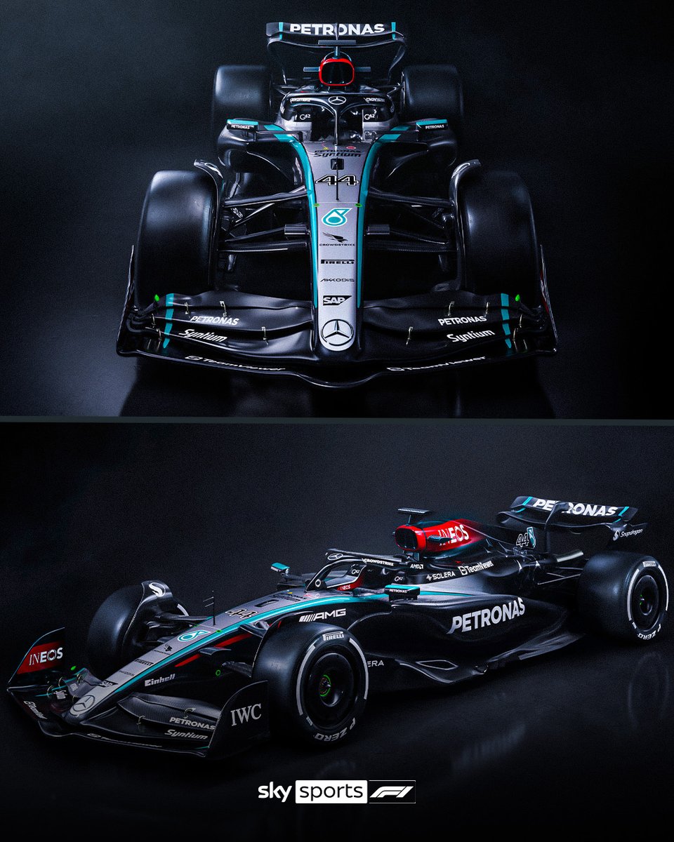 Take a first look at Mercedes' W15! 👀⚫