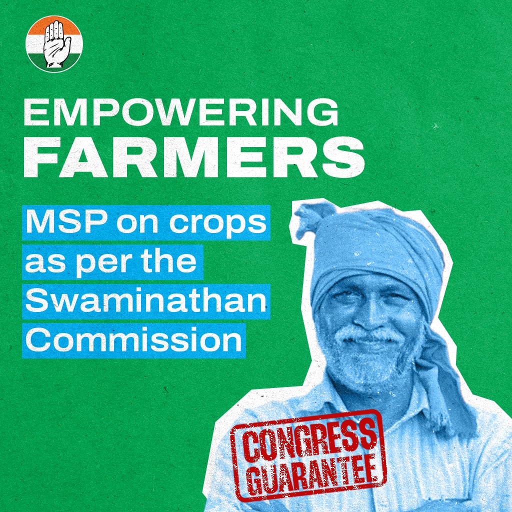 Congress' guarantee to farmers 👇