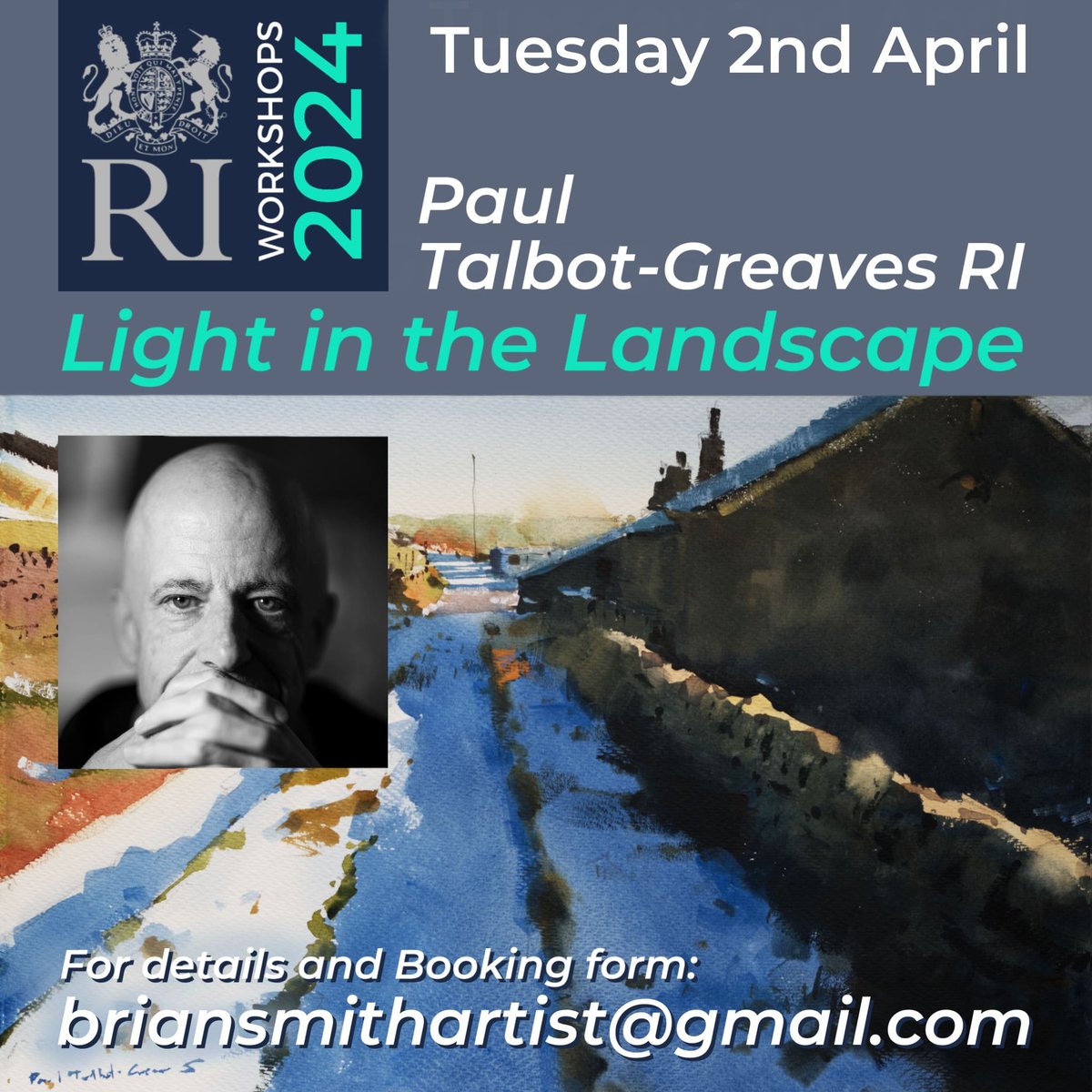 Paul Talbot-Greaves RI (@talbotgreaves) on Twitter photo 2nd April, come and join me in this exciting #watercolour workshop with <a href="/RIwatercolours/">RI Watercolours</a> at the <a href="/mallgalleries/">mallgalleries</a> where I will show you how to capture light, shadows, and rich contrasts!
Advanced booking required …instituteofpaintersinwatercolours.org/workshops/ to reserve your place now!) 2nd April, come and join me in this exciting #watercolour workshop with <a href="/RIwatercolours/">RI Watercolours</a> at the <a href="/mallgalleries/">mallgalleries</a> where I will show you how to capture light, shadows, and rich contrasts!
Advanced booking required …instituteofpaintersinwatercolours.org/workshops/ to reserve your place now!)