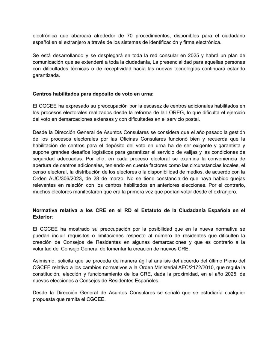 📰NdP | Miembros del CGCEE se reunen con la DG de Españoles en el Exterior y de Asuntos Consulares y con la DG de Servicio Exterior

Se tratarón temas como:
🔹Ley de memoria democrática
🔹Recursos consulares
🔹Plan digitalización consular
🔹Centros habilitados para voto

Más ⬇️