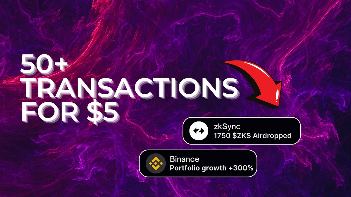 leshka_eth's tweet photo. Hey, please stop scrolling for a sec 🛑

In this thread you can find out how to make 50+ zkSync TXs for just $5.

This way your wallet will be in the top 10% of all wallets on the network.

Don't sabotage your future by missing out on the biggest airdrop of all time

🧵🔽: https://t.co/Kp2Sr7aoIw