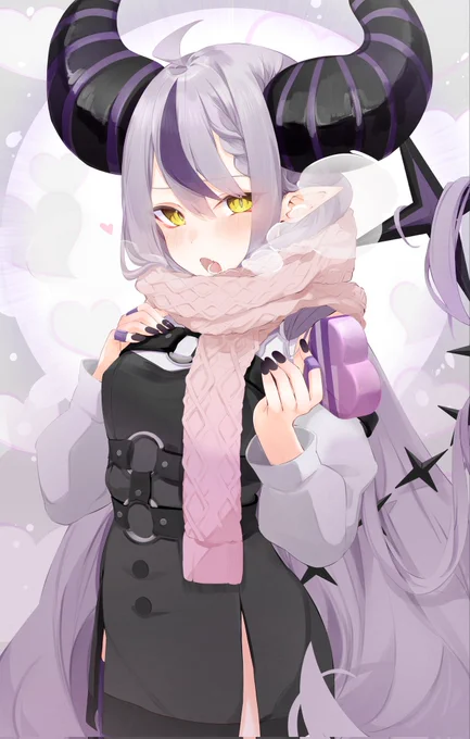 『バレンタイン ラプ様』#laplus_artdesu #ValentinesDay 