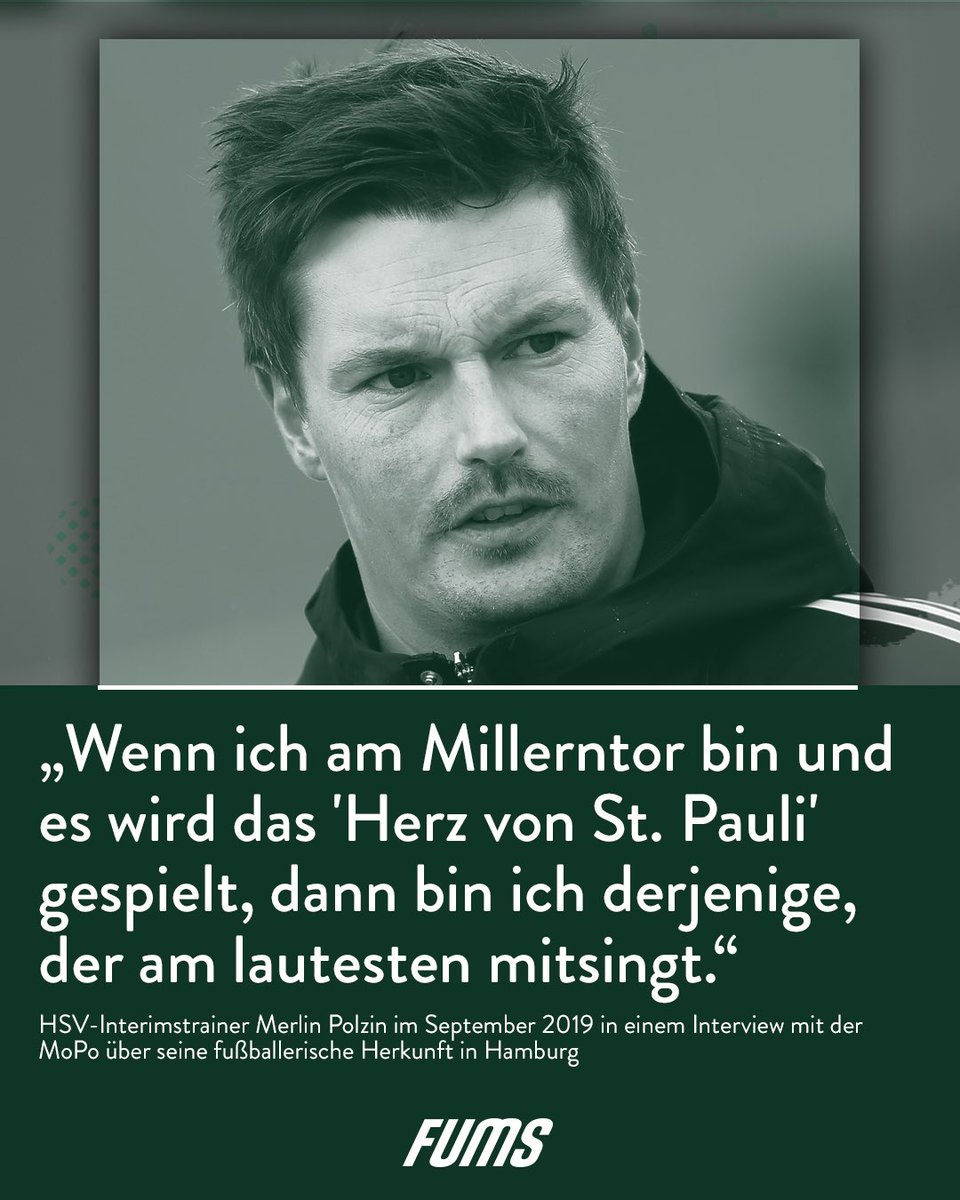 #Polzin damals weiter: "Ich war erst Bayern-, dann #HSV-Fan. Seitdem ich Hamburg verlassen habe, bin ich Fan beider Vereine. Es ist ein Riesentraum, irgendwann mal für den HSV oder St. Pauli zu arbeiten." ✅ #FCSP
___
Textsicher: <a href="/fums_magazin/">FUMS</a>
