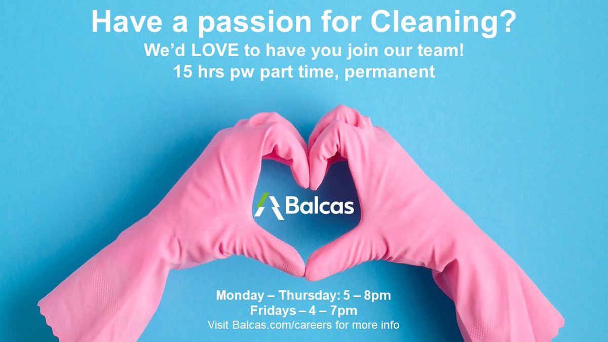 Happy Valentines Day to you all but especially to the soon-to-be, newest additions to our team in #Enniskillen. Find the job you love at balcas.getgotjobs.co.uk and we'll set a date for chats soon! #GeneralOps #CleanTeam #Jobs #Fermanagh