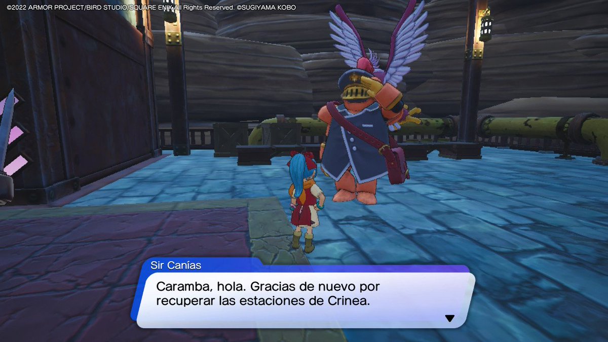 Adondevaeltradu's tweet photo. @Ismaeljmc Acabo de encontrar una captura de cuando lo jugué que te va a encantar.

Es un juego buenísimo para complementar la aventura de Dragon Quest XI tomando la perspectiva de Erik y Mia de niños y además los nombres para los monstruos reclutables son superingeniosos. https://t.co/lKuMODOIqS