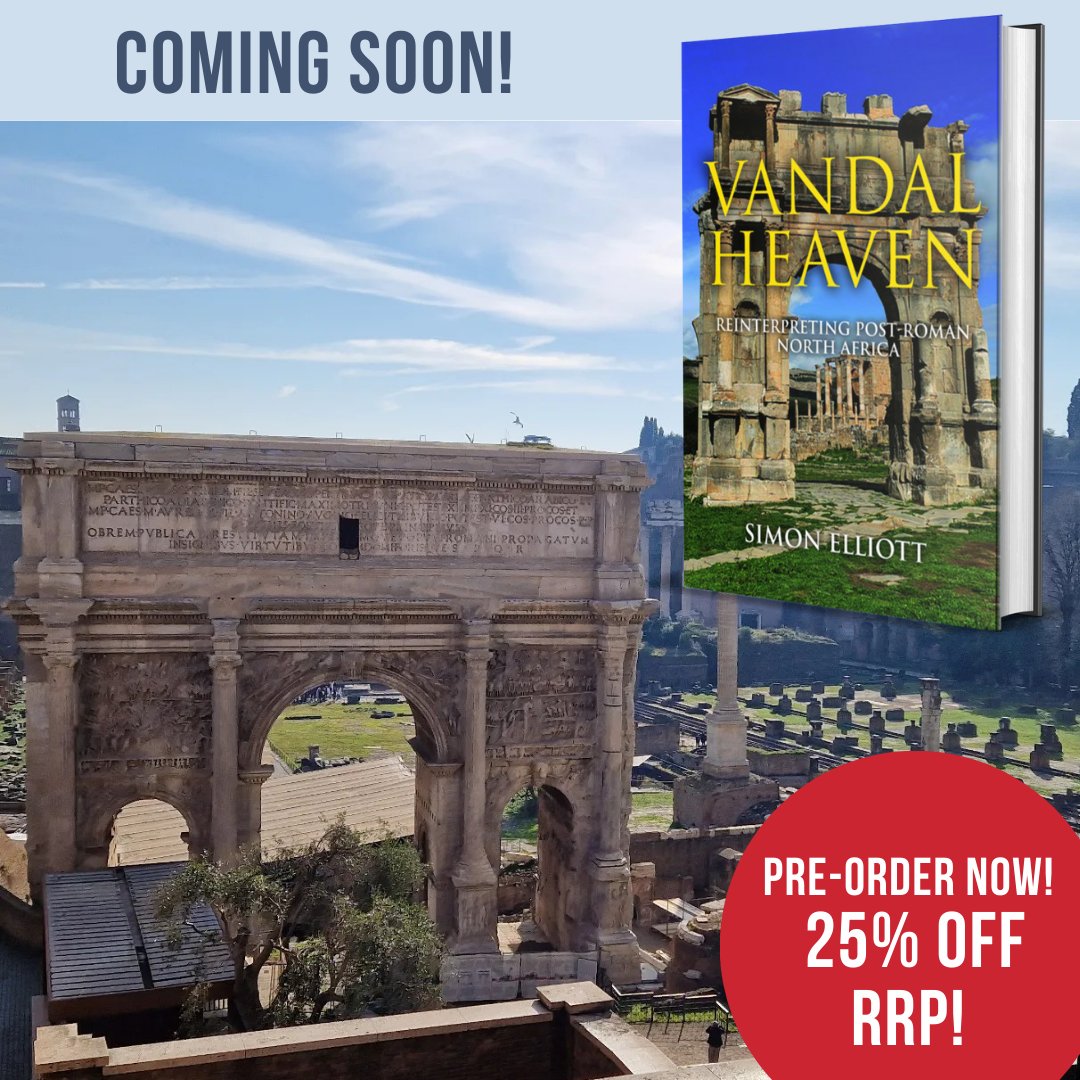 Script_Military's tweet photo. There is still time to PRE-ORDER Vandal Heaven at 25% off RRP! π https://t.co/V718vVEuMG
In Vandal Heaven, Dr Simon Elliott FSA, tells the story of the Vandals and their improbable journey to North Africa.
#TheVandals #northafricanhistory #postromanafrica #postromans https://t.co/LRLPNUKnli