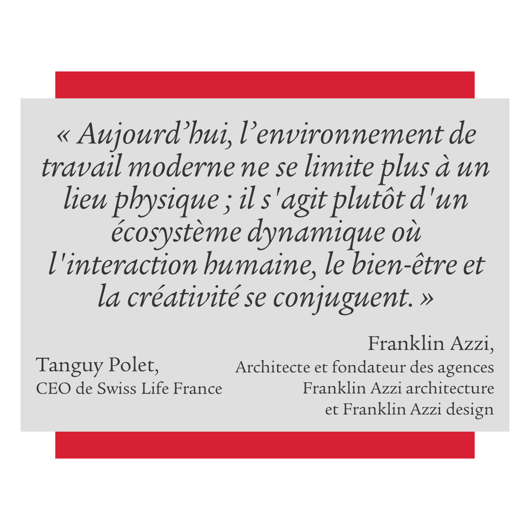 SwissLife_Fr's tweet photo. Découvrez la tribune co-signée par Tanguy Polet, CEO de Swiss Life France, et Franklin Azzi, architecte et fondateur des agences Franklin Azzi architecture et Franklin Azzi design.

https://t.co/PE7JhFfQiB

#YourJobYourLife https://t.co/Fn2Q3wVb0K