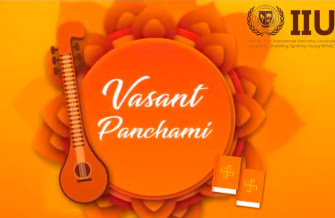 May the radiance of Goddess Saraswati illuminate your path with wisdom, the melody of spring fill your heart with joy, and the fragrance of flowers bring prosperity to your doorstep. 
Wishing you a harmonious and blissful Vasant Panchami!💞🌹

#peeyushpandit #VasantPanchami #iiu