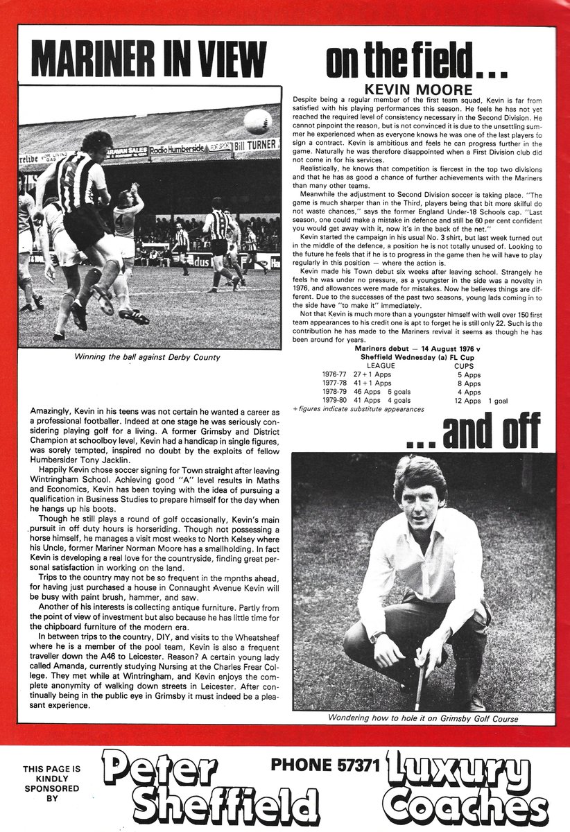 Great moments in football programmes part 325124

This week: Kevin Moore has little time for the chipboard furniture of the modern era

(From the Grimsby Town vs Bristol City football programme, 04/10/1980)

#GrimsbyTown #GTFC