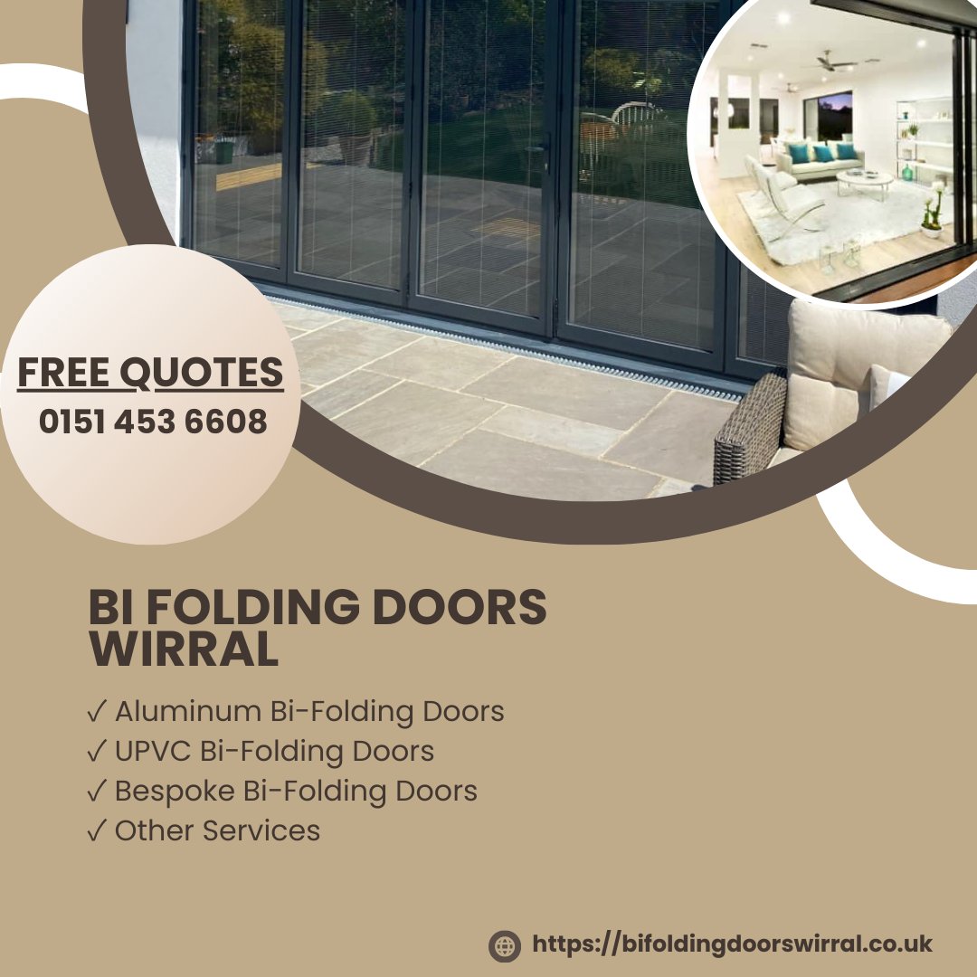 BiWirral's tweet photo. Exciting news! Bi Folding Doors Wirral introduced new customization options for our bi-folding doors, tailored to suit your unique style and space. Contact us at 0151 453 6608 or explore https://t.co/X5vv6iVLmg for a FREE quote.

#wirral #aluminumbifoldingdoors https://t.co/1zbQ9TEx6x