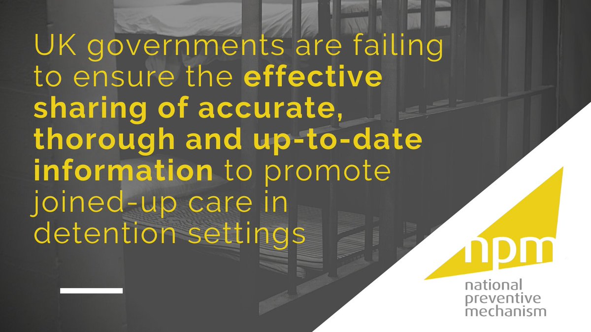 🔖Read about the concerning lack of record-keeping, analysis and information sharing by UK detention facilities in our 2022-23 annual report, out now! nationalpreventivemechanism.org.uk/news/npm-raise… #NPMAnnualReport #HumanRights #NPM #OPCAT