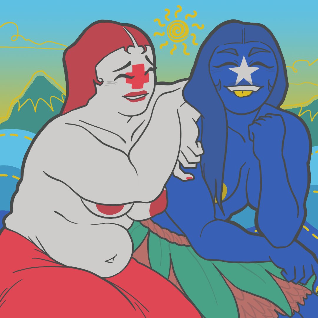 _King0K_'s tweet photo. Teenage islander girls (Tonga & Fiji)
#countryhumans #countryhumanstonga #countryhumansfiji #countryhumansunitedtribes https://t.co/JvETtxbF1u