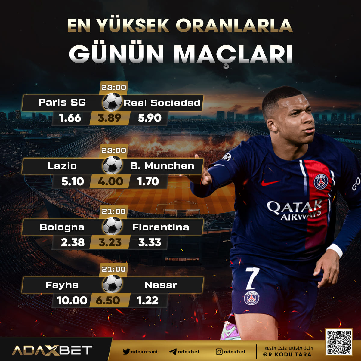 🟡RAKİPSİZ ORANLAR , EŞSİZ SEÇENEKLER🟤

☑️ADAXBET İLE GÜNÜN MAÇLARI📣

🔺MAXİMUM KAZANÇLARIN TEK ADRESİ🔈

📱ADAXBET GİRİŞ💸
t2m.io/sosyalmedya