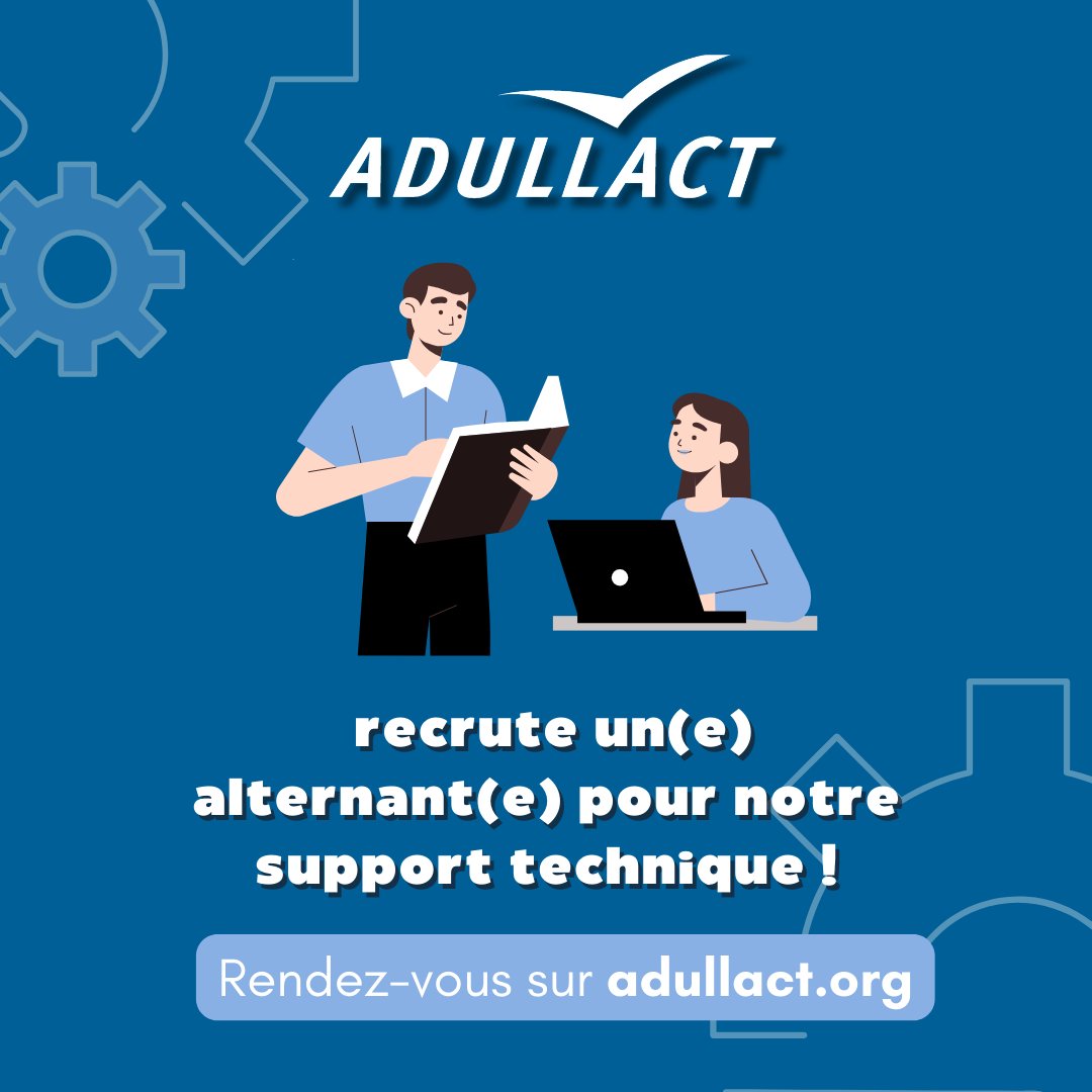🔎[#Emploi] Nous recherchons un(e) alternant(e) afin d'améliorer notre support technique.

🌞Ce poste est à pourvoir dans le centre-ville de Montpellier !

Participer à l'amélioration des processus techniques vous intéresse ?
▶️adullact.org/68-actualite/v…
#Alternance #LogicielsLibres