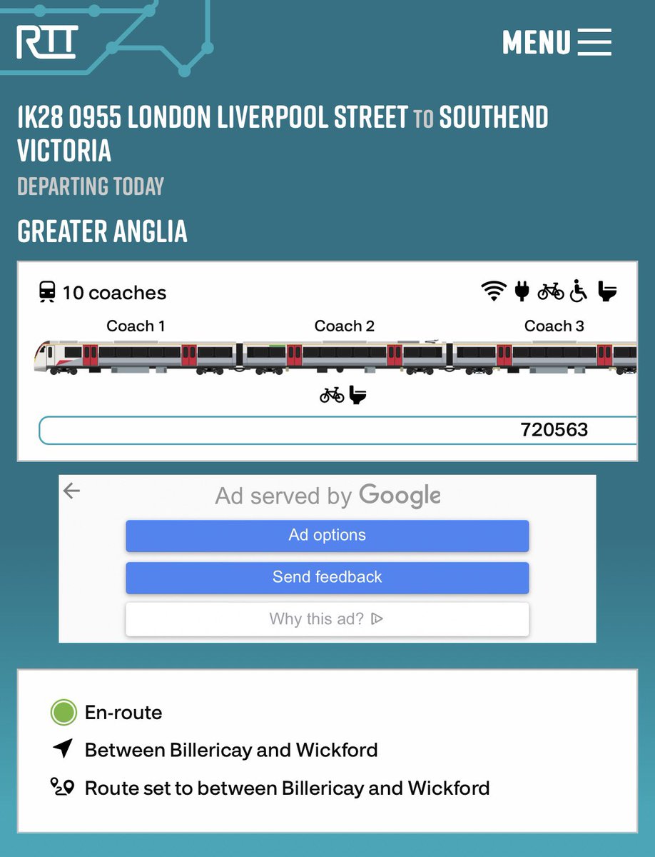 TodaysRailways's tweet photo. Pleased to see that @greateranglia has become the latest train operator to make its unit allocations available on @RealtimeTrains as part of the “Know Your Train” service https://t.co/MvKebRb64W