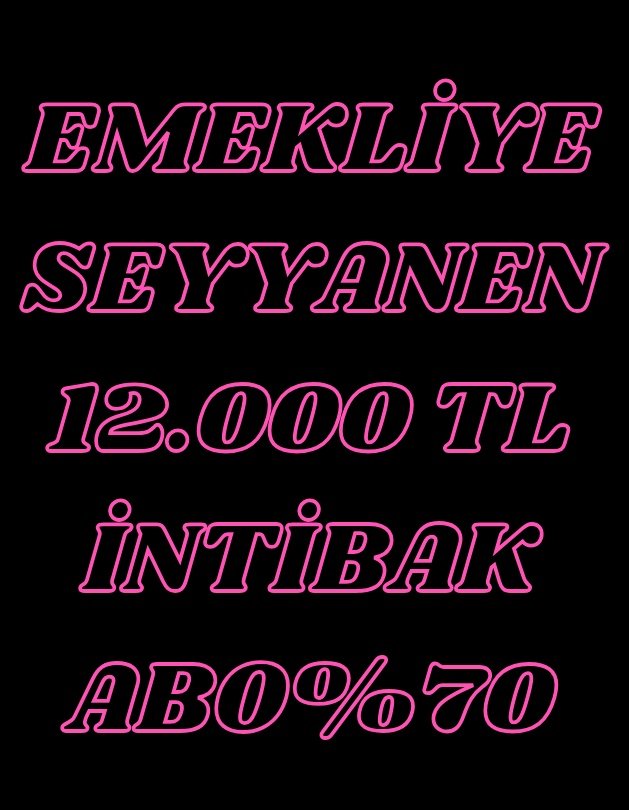 EMEKLİYE 
SEYYANEN 12.000 TL‼️
İNTİBAK‼️
ABO %70‼️

#EmeklininSeçimiGEÇİM
#EYTnin5BinKısmiHakkınıVerin
<a href="/RTErdogan/">Recep Tayyip Erdoğan</a> <a href="/isikhanvedat/">Prof. Dr. Vedat Işıkhan</a>