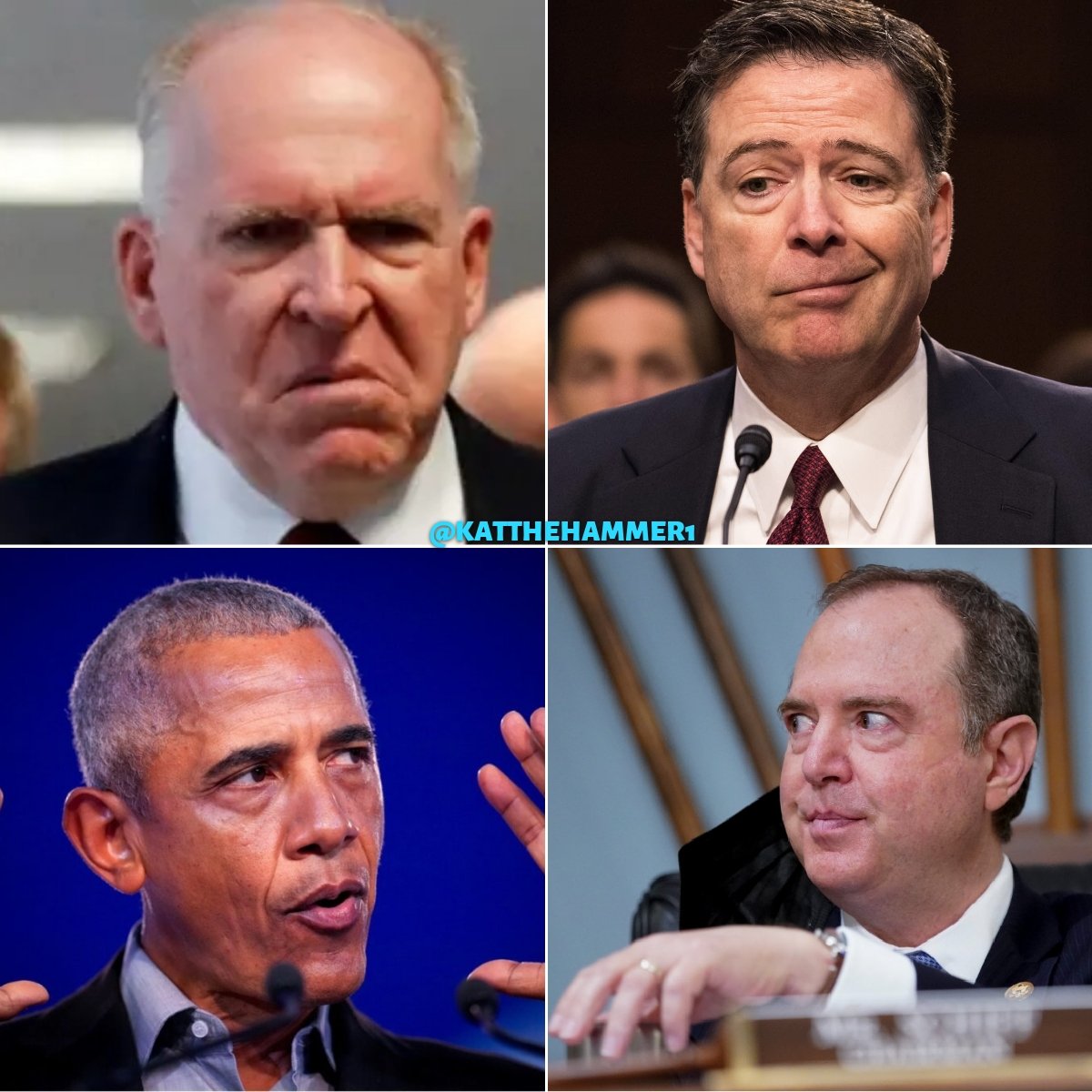 Here's the Russian collusion: ✔️Brennan made the call to Comey ✔️ Comey leaked work docs to provoke a special counsel. ✔️ Schiff pushed the lie everyday claiming he had irrefutable proof. ✔️ Obama approved the entire operation. All 4 should be in Prison! @GenFlynn
