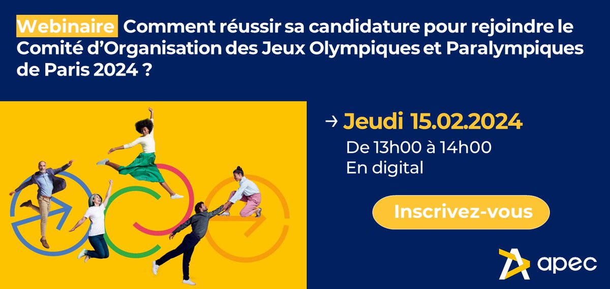 [#Paris2024] Participer aux #JO2024 sans être athlète de haut niveau, c'est possible !
+2000 postes à pourvoir pour vivre une aventure inoubliable
🥇Mettez toutes les chances de votre côté et décrochez la médaille, C'est demain, participez 👉 ow.ly/G6i450QB1rn