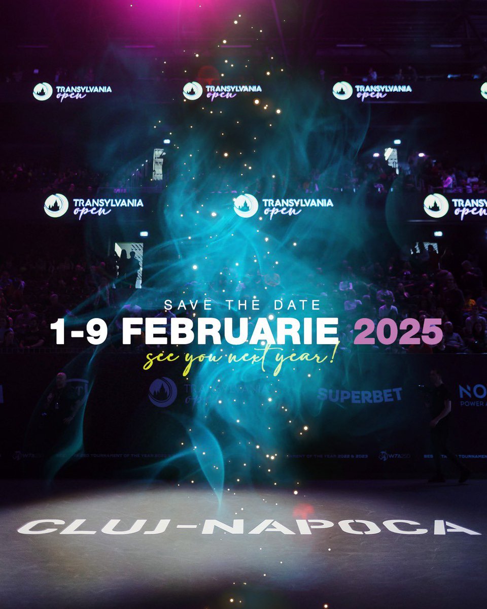 It's officially confirmed! 🪄 In 2025, the magic of the Transylvania Open returns to Cluj-Napoca from February 1st to 9th 💜 Hyped to be back next year! #TO2025