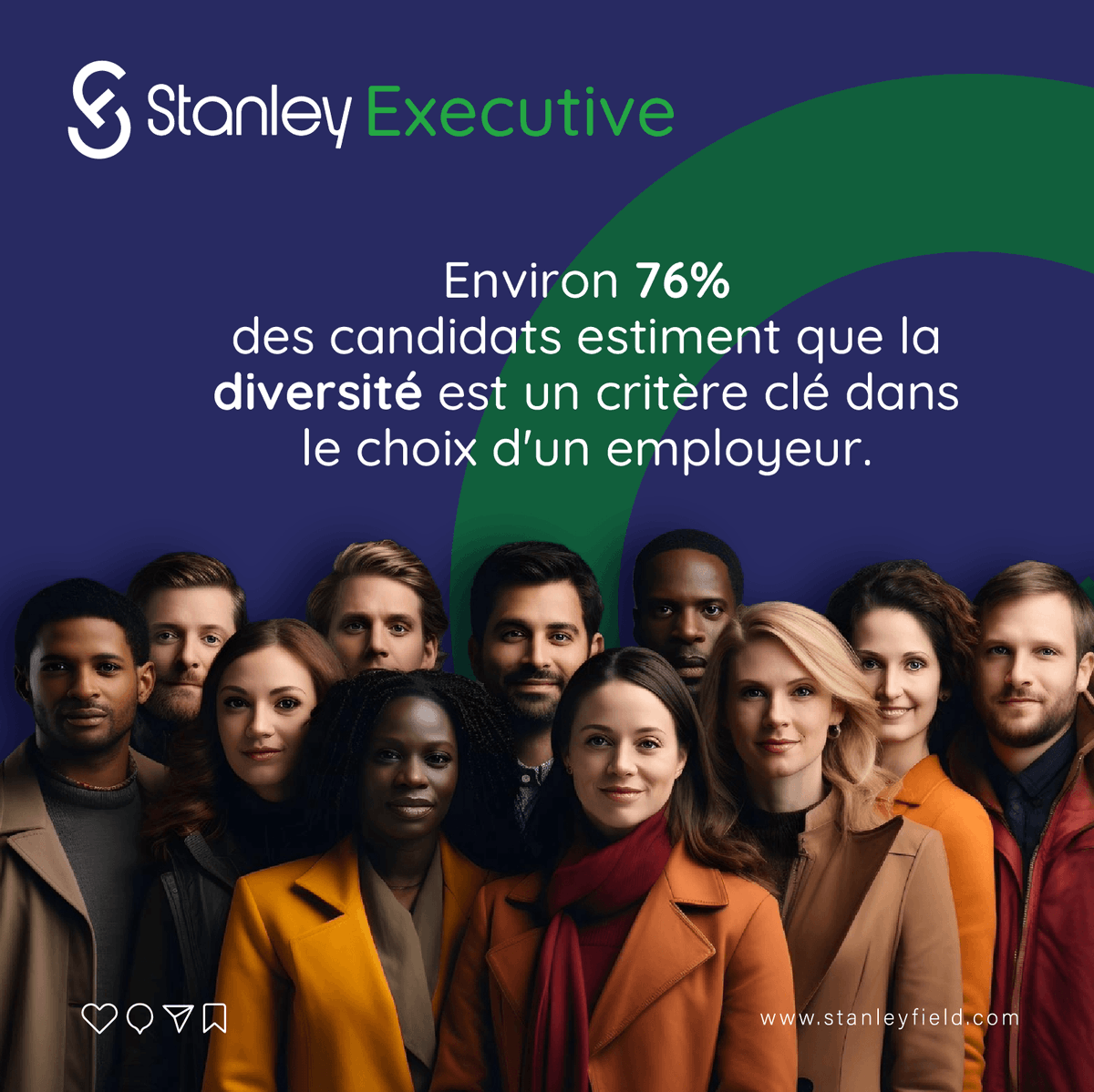 StanleyFieldgp's tweet photo. L'inclusion et la diversité sont essentielles dans le recrutement. Une entreprise diversifiée excelle sur tous les plans. Chez Stanley Field, nous valorisons chaque voix pour une culture dynamique et innovante. ✨ #Recrutement #Diversité #Inclusion https://t.co/S7yRSRN6SE