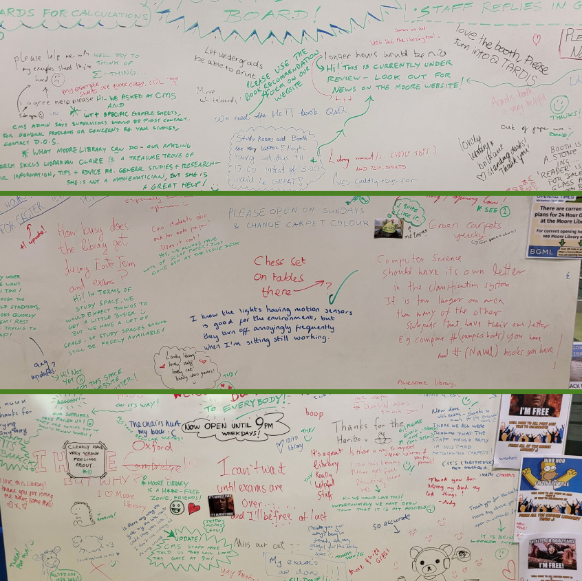 MooreLib's tweet image. It&apos;s our #LoveDataWeek #captionthechart challenge!

This chart could be an answer to the question &quot;How orderly and/or logical were the @MooreLib Feedback boards during Academic year 2022-2023&quot;

#ChartMemes #LoveDataWeek #captionthis