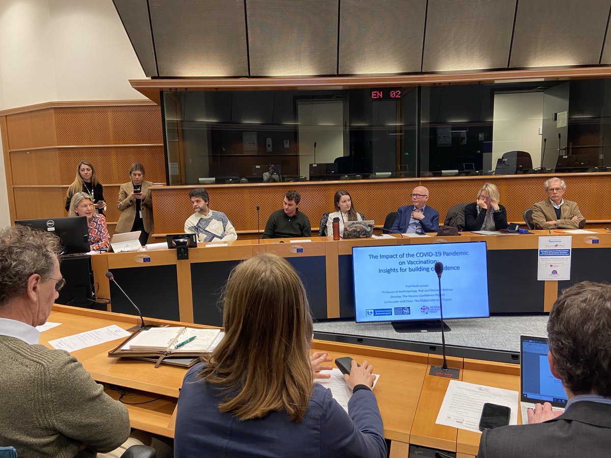 ⁦<a href="/ProfHeidiLarson/">Heidi Larson</a>⁩ speaking about “(re)building trust in vaccination post COVID-19 pandemic” - Europe is the most vaccine hesitant region in the world ⁦<a href="/activecitnet/">ActiveCitizenshipNet</a>⁩ ⁦<a href="/Europarl_EN/">European Parliament</a>⁩