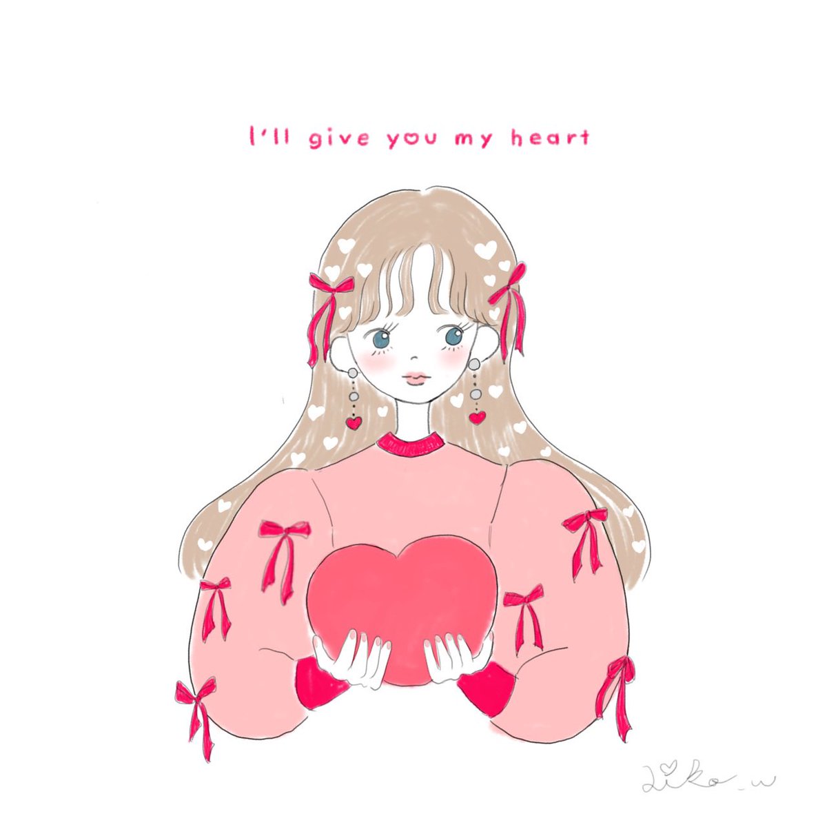 w_aiko's tweet photo. happy valentines day ♥️ https://t.co/B0xJCULLXZ