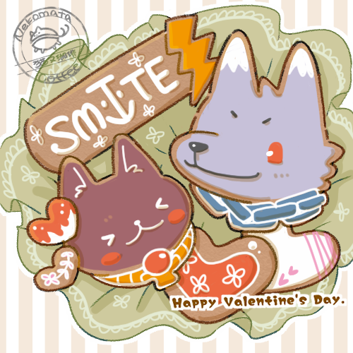 Fenrir and Bastet cat cookies from Smite.✨🍪✨
Wishing many a Happy Valentine's Day.😊✌️

<a href="/SMITEGame/">SMITE 2</a> <a href="/HiRezArtShow/">Smite Art Show 🎨</a>
#SMITEArt #SMITE #SMITEArtShow #HirezArtShow #SmiteFanart
