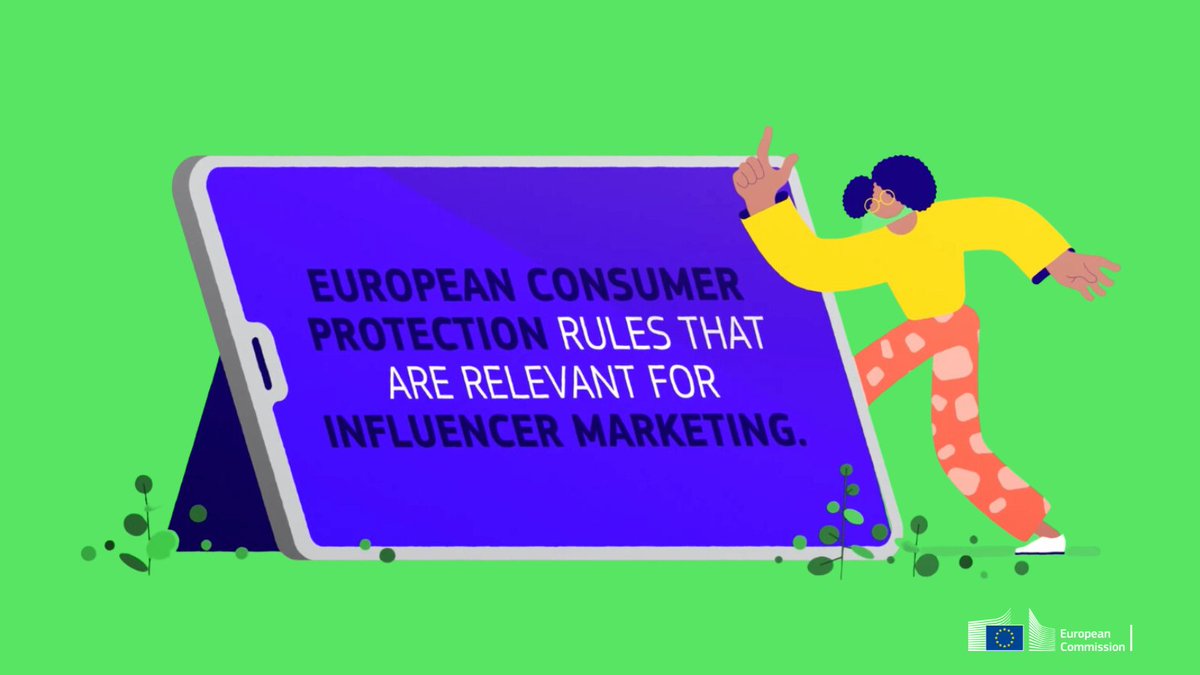 Screening conducted by @EU_Commission & national #ConsumerProtection authorities reveals: 🛍️97% of influencers post commercial content 🛍️only 20% of influencers clearly indicate that this content is advertising ➡️ec.europa.eu/commission/pre…