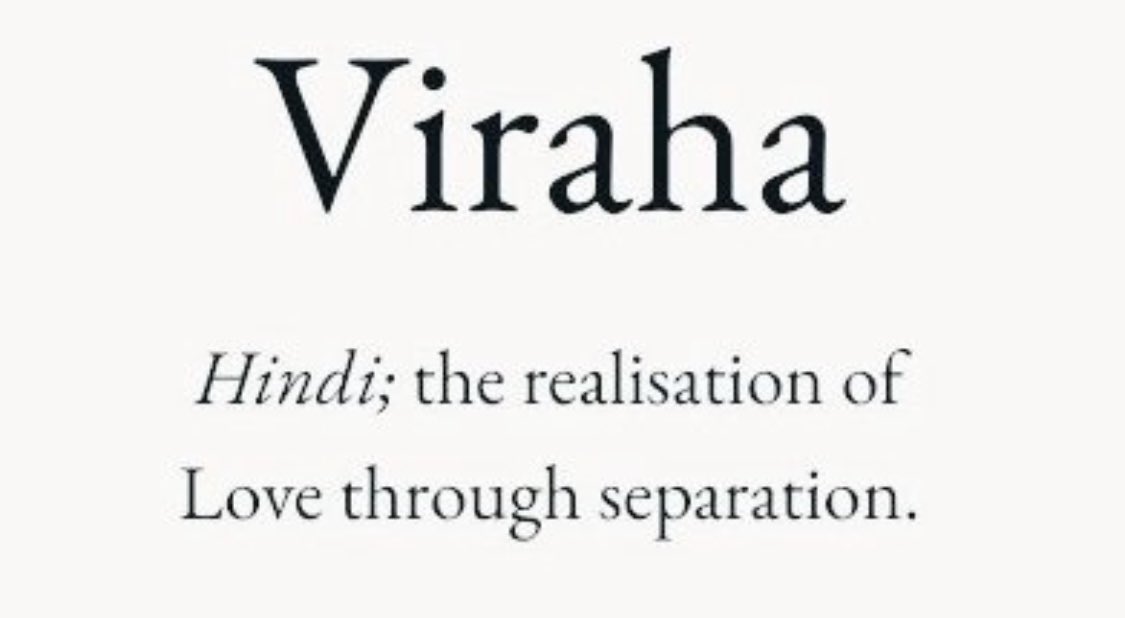 The old English saying, ‘absence makes the heart grow fonder’ translates into a single word in #Hindi. #StValentinesDay #Valentine2024