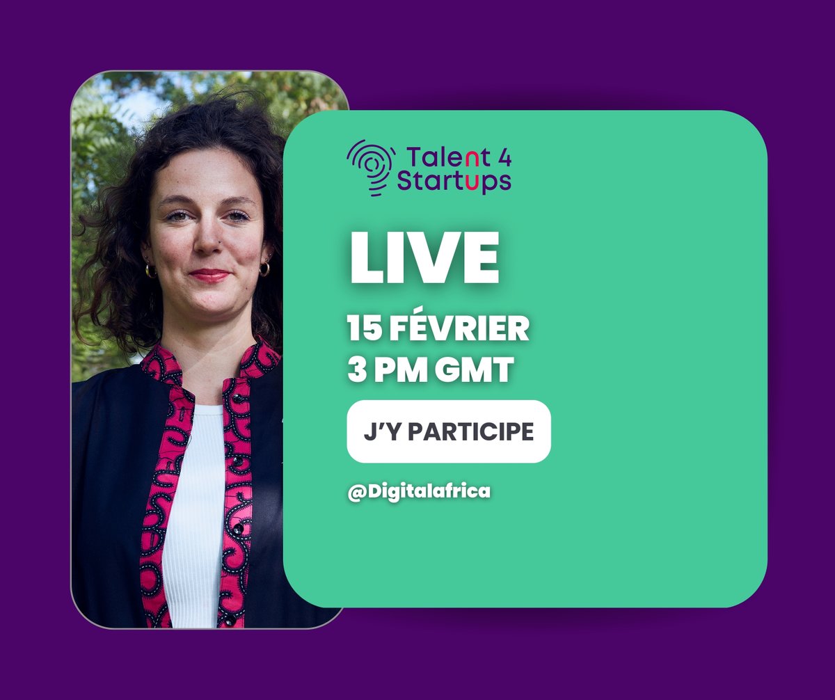 DigitalAfrica__'s tweet photo. 🚀🎓Vous souhaitez en savoir plus sur nos #formations et comment vous y inscrire ? Alors ne manquez pas notre #live de demain :
📅 Date : 15 février
🕓 Heure : 16h
📍 Lieu : À suivre sur tous nos réseaux sociaux
#Talent4Startups #Scoreyourfuture https://t.co/gt44l9mNu0