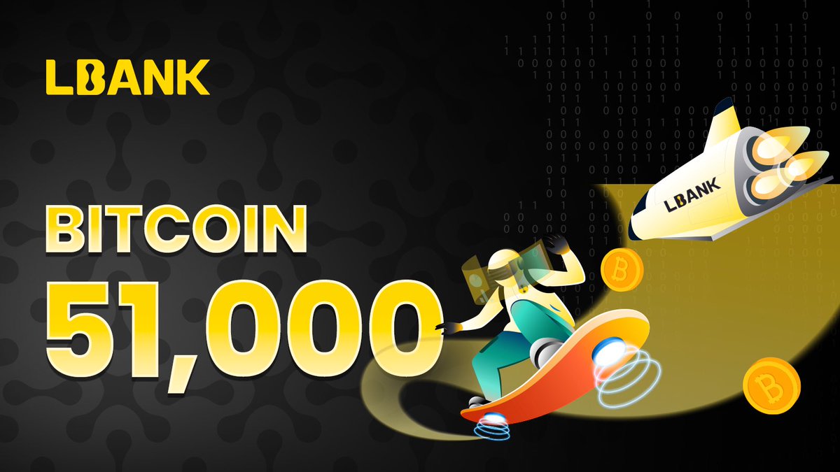 1 #Bitcoin   = $51,000 🚀🥂