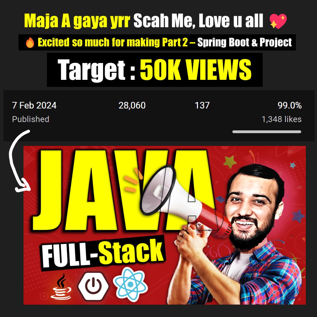 CodingWallahSir's tweet photo. It's Just Beginning 😅, abhi picture to baki h meri jaan ❤️.

I didn't expect this amount of love and support 😍 in just 7 days we hit 30k almost.

Thank you so much to all you. https://t.co/LJQ2wjqg2H