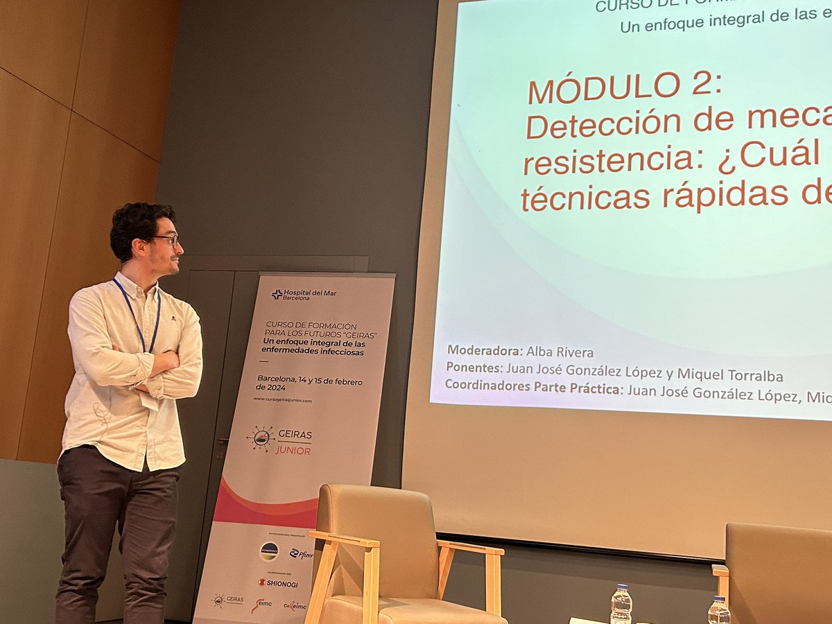 GEIRAS_SEIMC's tweet image. Seguimos avanzando con la micro!! Detección de mecanismos de resistencia con Juanjo González y Miquel Torralba @GemaraSeimc @SEIMC_ 
#cursogeirasjunior
