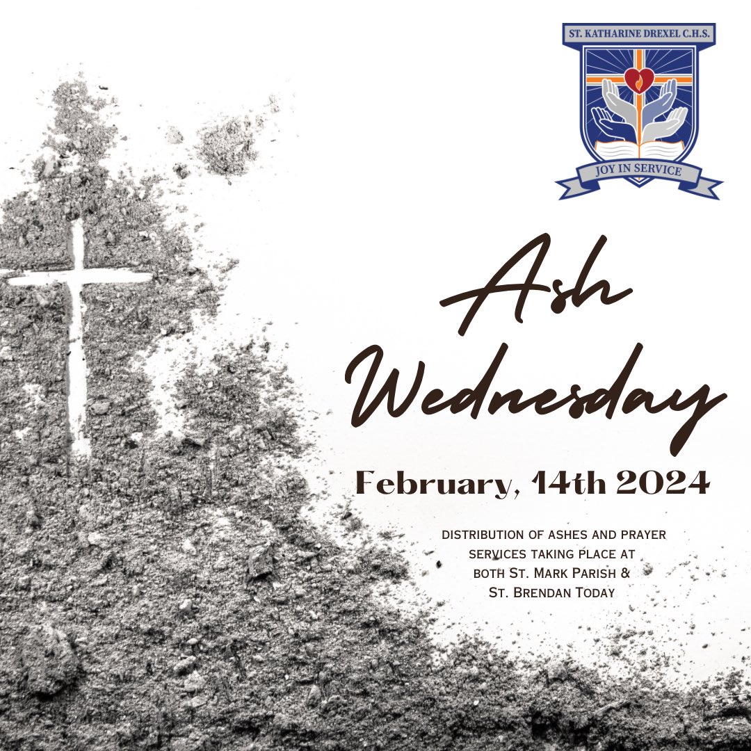St Katharine Drexel CHS (@skdchs) on Twitter photo Ash Wednesday is the 1st day of Lent and the beginning of our 40 day journey toward Easter. Catholics are called to wear the ashes upon their foreheads as an outward humble reminder of their humanity. <a href="/YCDSB/">York Catholic District School Board</a> Ash Wednesday is the 1st day of Lent and the beginning of our 40 day journey toward Easter. Catholics are called to wear the ashes upon their foreheads as an outward humble reminder of their humanity. <a href="/YCDSB/">York Catholic District School Board</a>